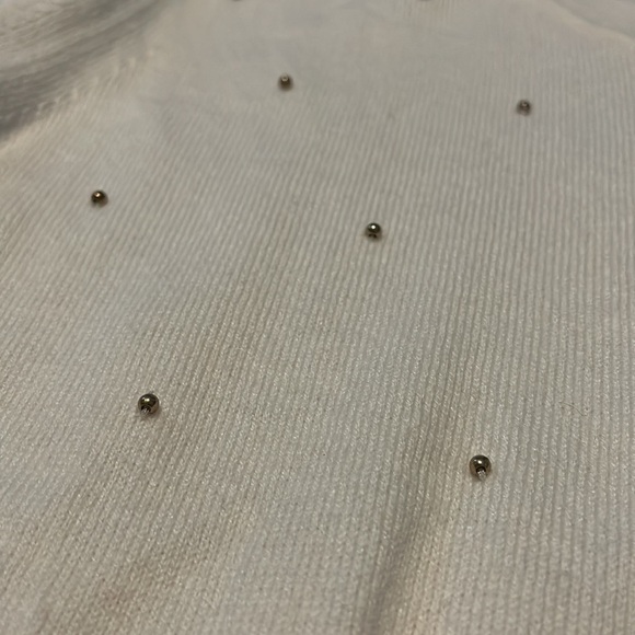 Women's Banana Republic Beaded Long Sleeve Sweater Large - Picture 4 of 8